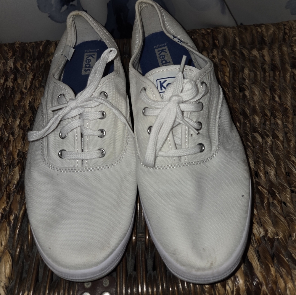 Keds Women's Classic White Lace-Up Sneakers